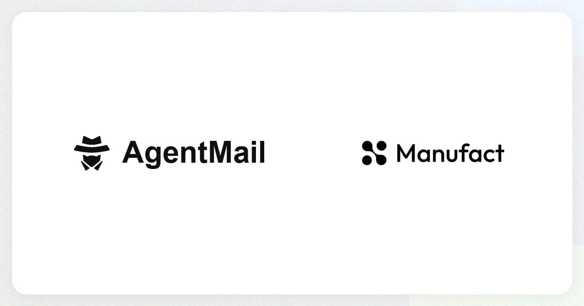 How AgentMail handles 100k+ agent tool calls with Manufact